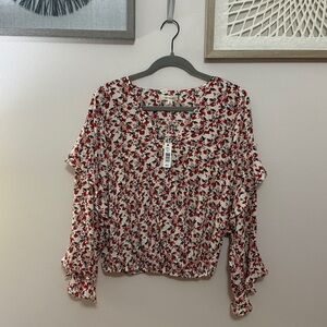 Max Studio Floral Print Blouse
